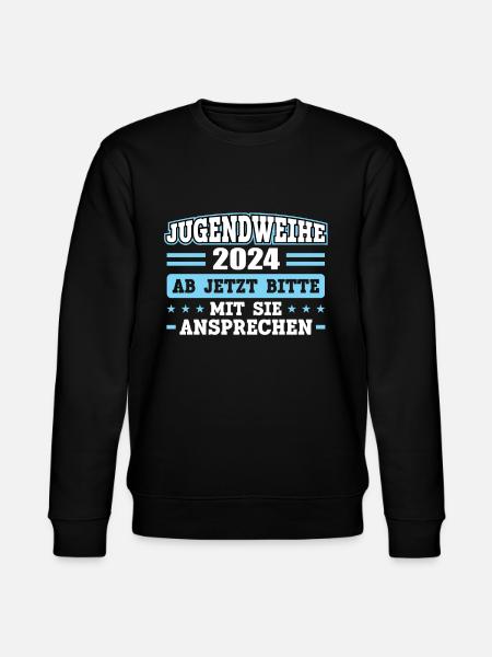 Jugendweihe 2024 Mädchen Junge - Stanley/Stella Unisex Bio-Sweatshirt CHANGER - Schwarz