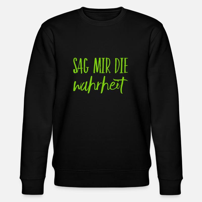 sei ehrlich - Stanley/Stella Unisex Bio-Sweatshirt CHANGER  - Schwarz