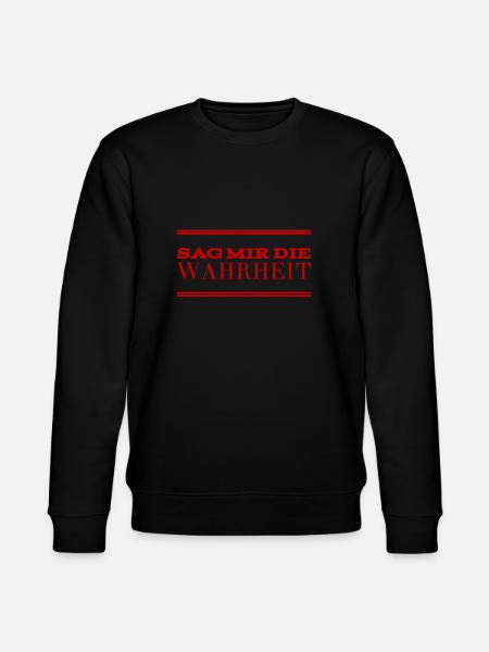 Redlichkeit geht immer - Stanley/Stella Unisex Bio-Sweatshirt CHANGER - Schwarz