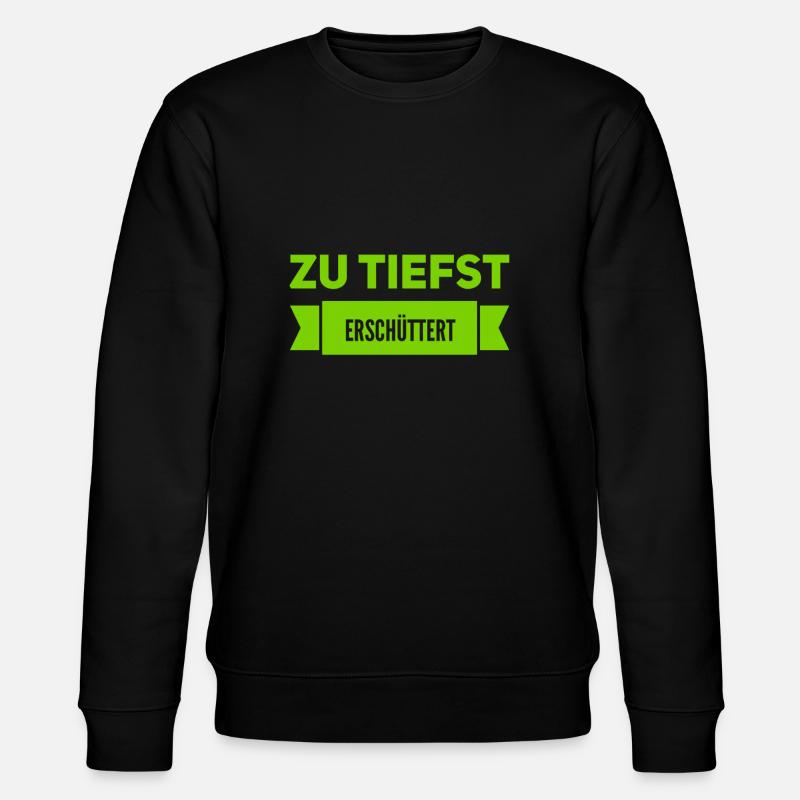 ich bin erschüttert - Stanley/Stella Unisex Bio-Sweatshirt CHANGER  - Schwarz