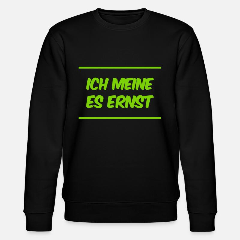 das ist mein voller Ernst - Stanley/Stella Unisex Bio-Sweatshirt CHANGER - Schwarz
