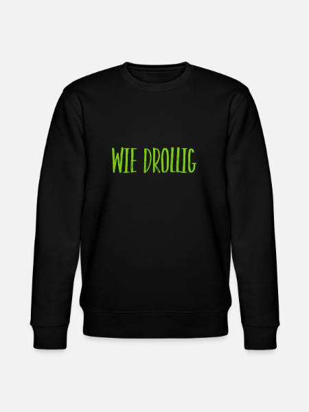 wie drollig - Stanley/Stella Unisex Bio-Sweatshirt CHANGER  - Schwarz