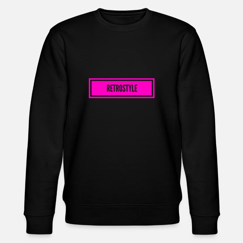 retro geht immer - Stanley/Stella Unisex Bio-Sweatshirt CHANGER  - Schwarz