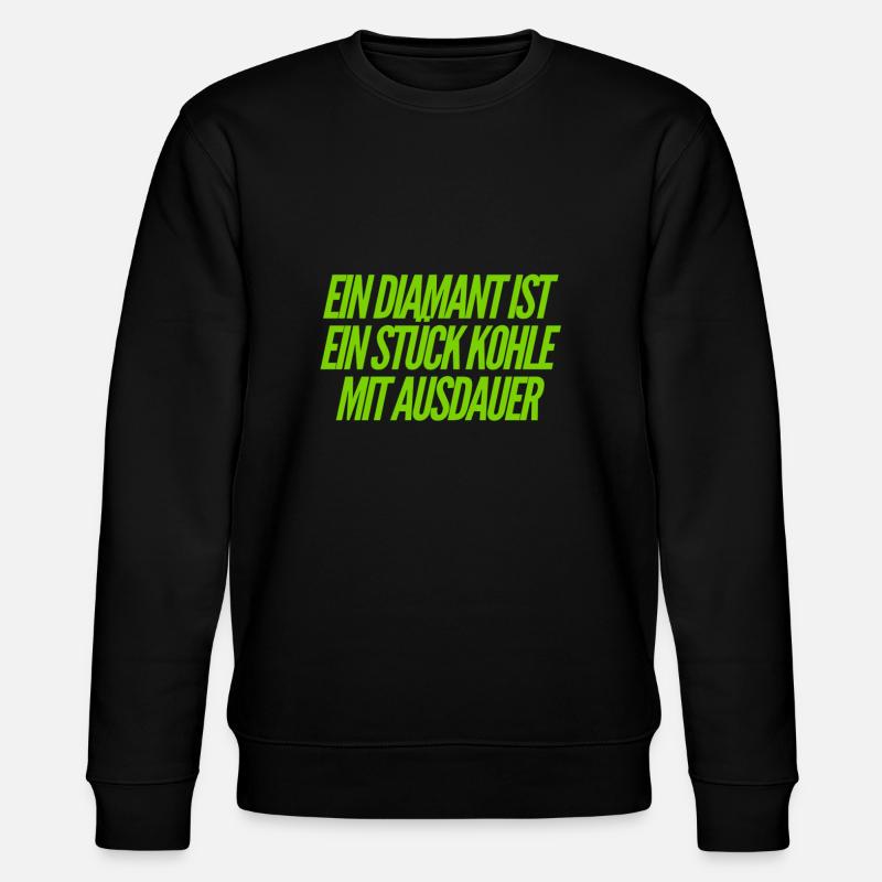 Kohle mit Ausdauer - Stanley/Stella Unisex Bio-Sweatshirt CHANGER  - Schwarz