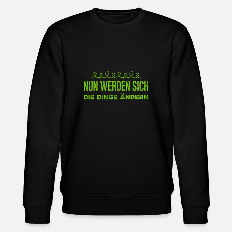 es geht voran - Stanley/Stella Unisex Bio-Sweatshirt CHANGER  - Schwarz