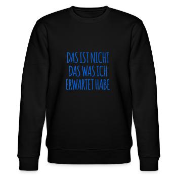 wie unerwartet - Stanley/Stella Unisex Bio-Sweatshirt CHANGER  - Schwarz - Vorne - Nik (191cm) & Marisol (170cm)