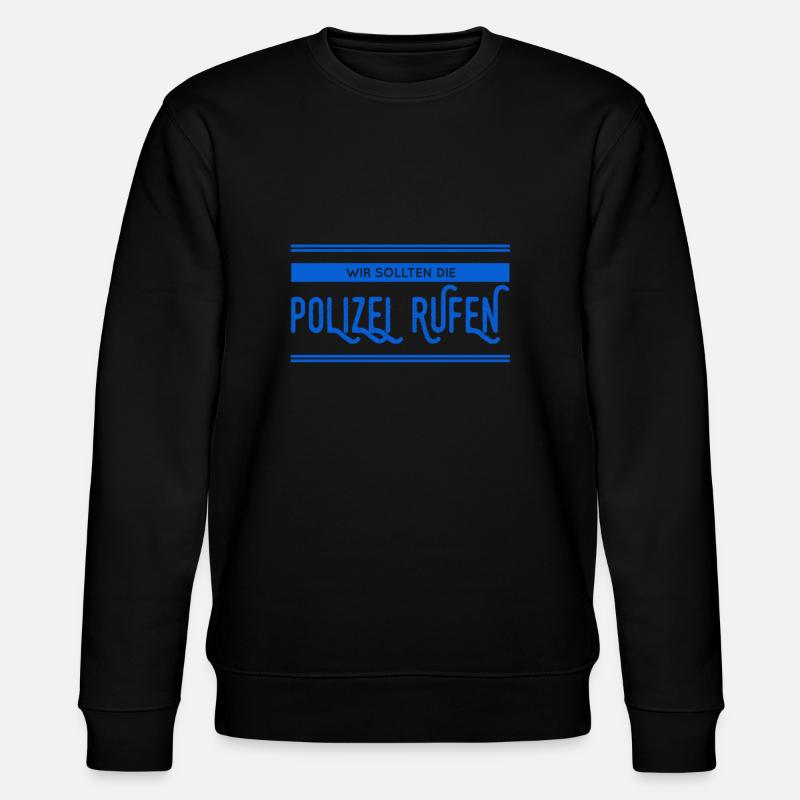 wir brauchen Hilfe - Stanley/Stella Unisex Bio-Sweatshirt CHANGER  - Schwarz