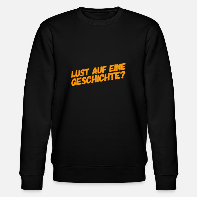 Geschichte? - Stanley/Stella Unisex Bio-Sweatshirt CHANGER  - Schwarz