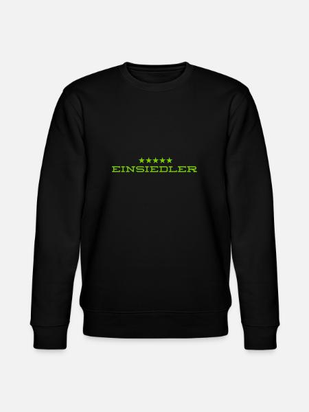 ich mag die Stille - Stanley/Stella Unisex Bio-Sweatshirt CHANGER - Schwarz