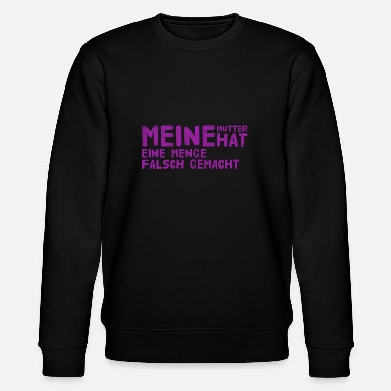 Fehler bei der Erziehung - Stanley/Stella Unisex Bio-Sweatshirt CHANGER - Schwarz