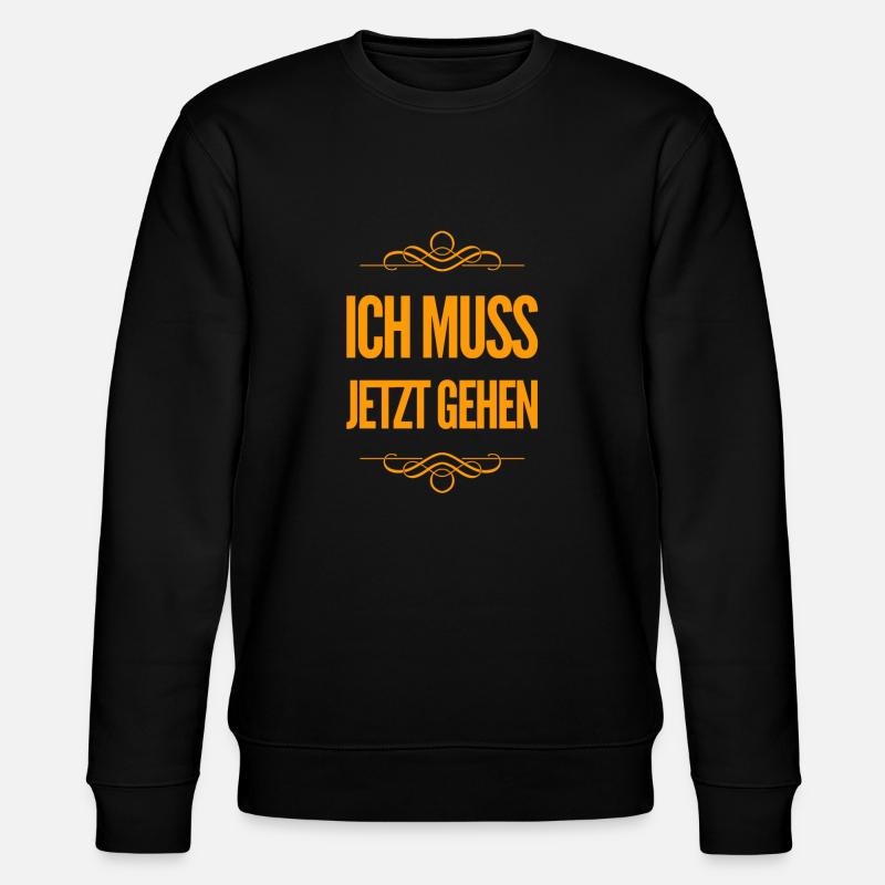 ich schwing die Hufe - Stanley/Stella Unisex Bio-Sweatshirt CHANGER  - Schwarz