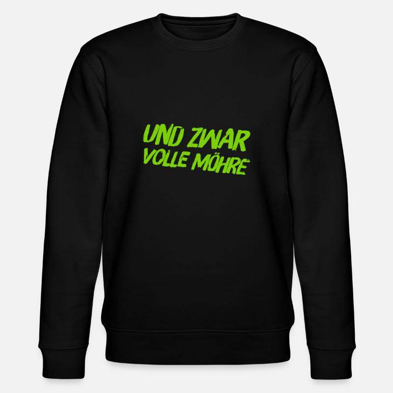 ich bin dafür - Stanley/Stella Unisex Bio-Sweatshirt CHANGER  - Schwarz