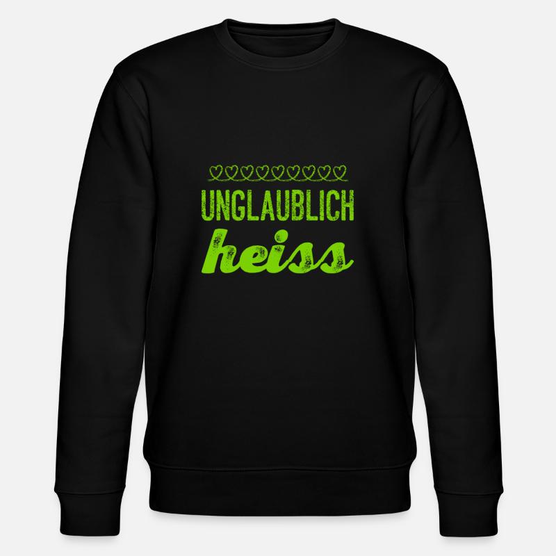 ich bin anmutig - Stanley/Stella Unisex Bio-Sweatshirt CHANGER  - Schwarz