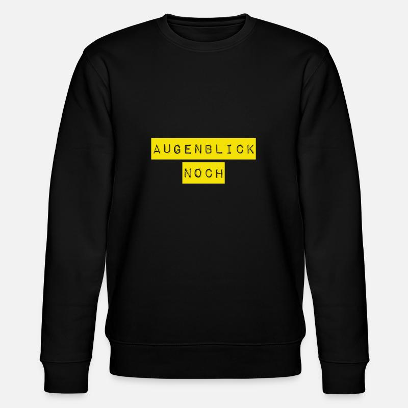einen Moment - Stanley/Stella Unisex Bio-Sweatshirt CHANGER  - Schwarz