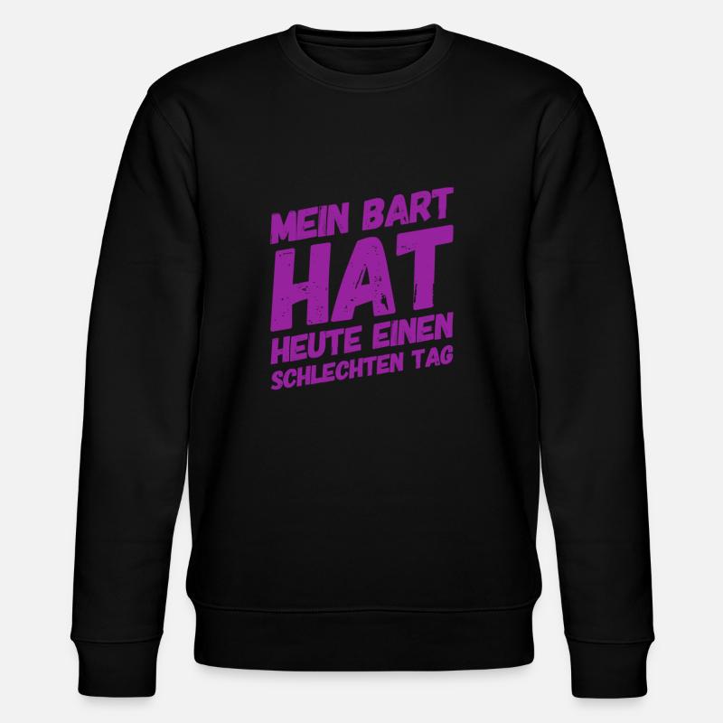 wilder Bart - Stanley/Stella Unisex Bio-Sweatshirt CHANGER  - Schwarz