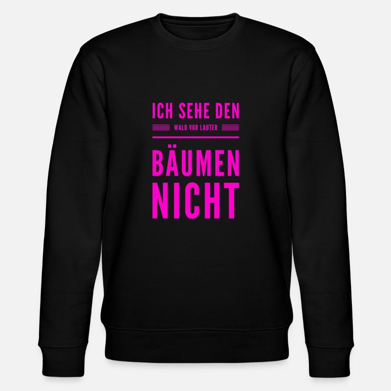 Sehschwäche - Stanley/Stella Unisex Bio-Sweatshirt CHANGER  - Schwarz