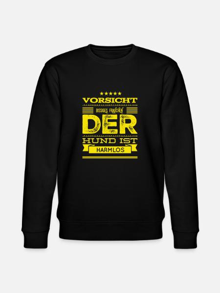 gefährliches Frauchen - Stanley/Stella Unisex Bio-Sweatshirt CHANGER - Schwarz