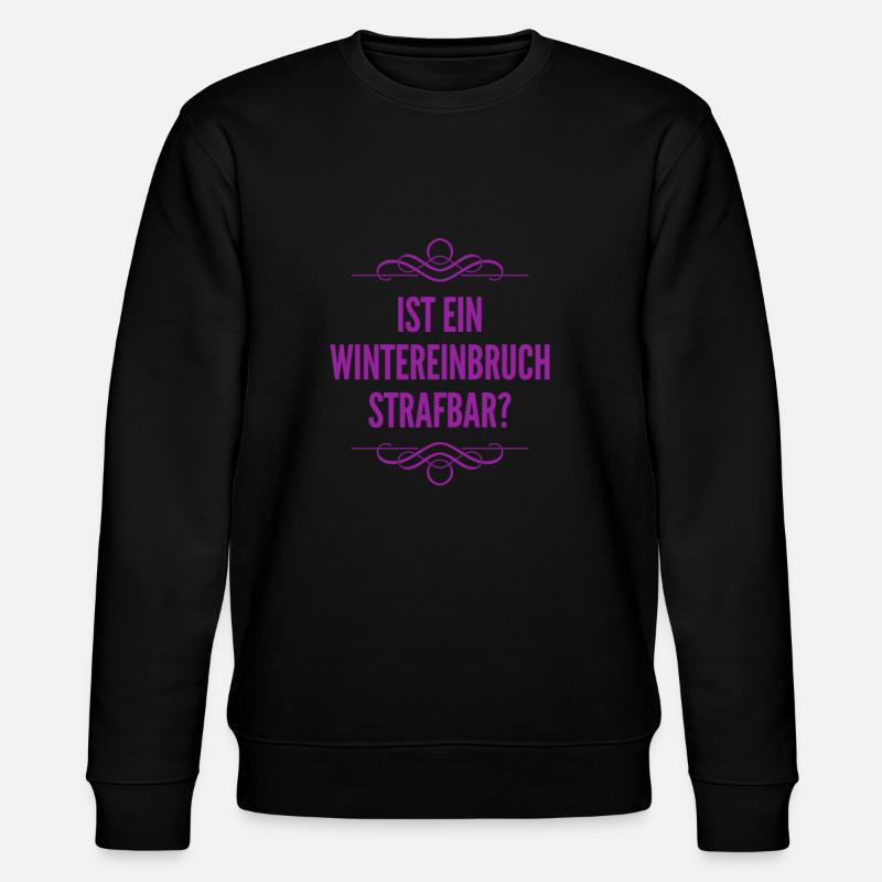 ist das strafbar? - Stanley/Stella Unisex Bio-Sweatshirt CHANGER  - Schwarz