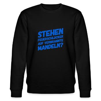 auf was stehen Feuerschlucker? - Stanley/Stella Unisex Bio-Sweatshirt CHANGER  - Schwarz - Vorne - Nik (191cm) & Marisol (170cm)