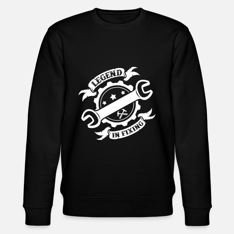 Handwerker - Stanley/Stella Unisex Bio-Sweatshirt CHANGER  - Schwarz
