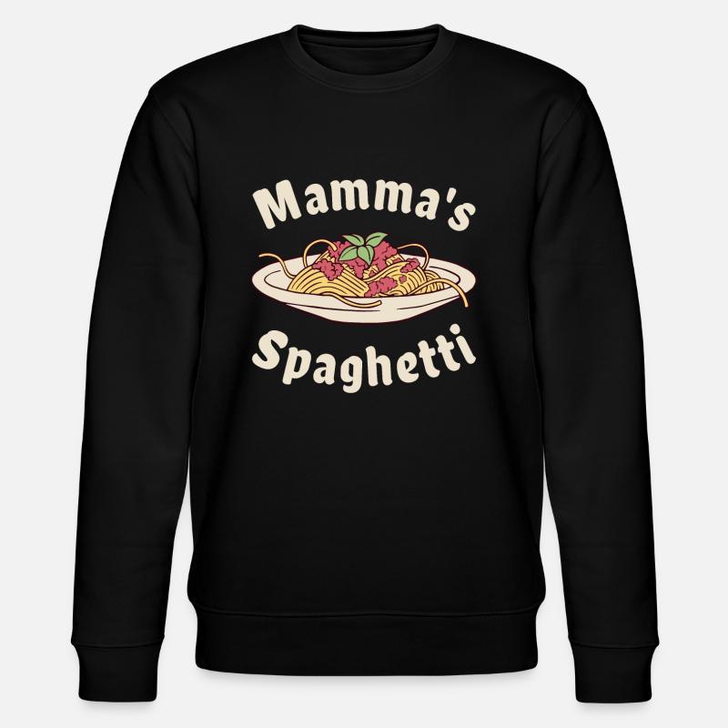 Mamma's Spaghetti - Stanley/Stella Unisex Bio-Sweatshirt CHANGER  - Schwarz