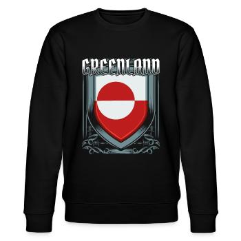 Grönland - Stanley/Stella Unisex Bio-Sweatshirt CHANGER  - Schwarz - Vorne - Nik (191cm) & Marisol (170cm)