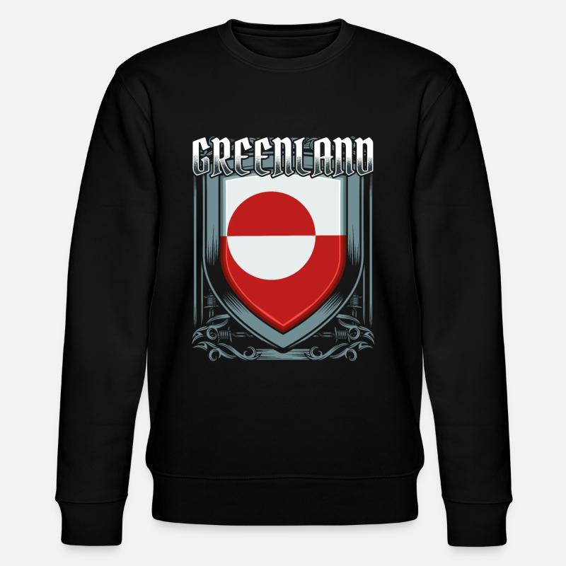 Grönland - Stanley/Stella Unisex Bio-Sweatshirt CHANGER  - Schwarz