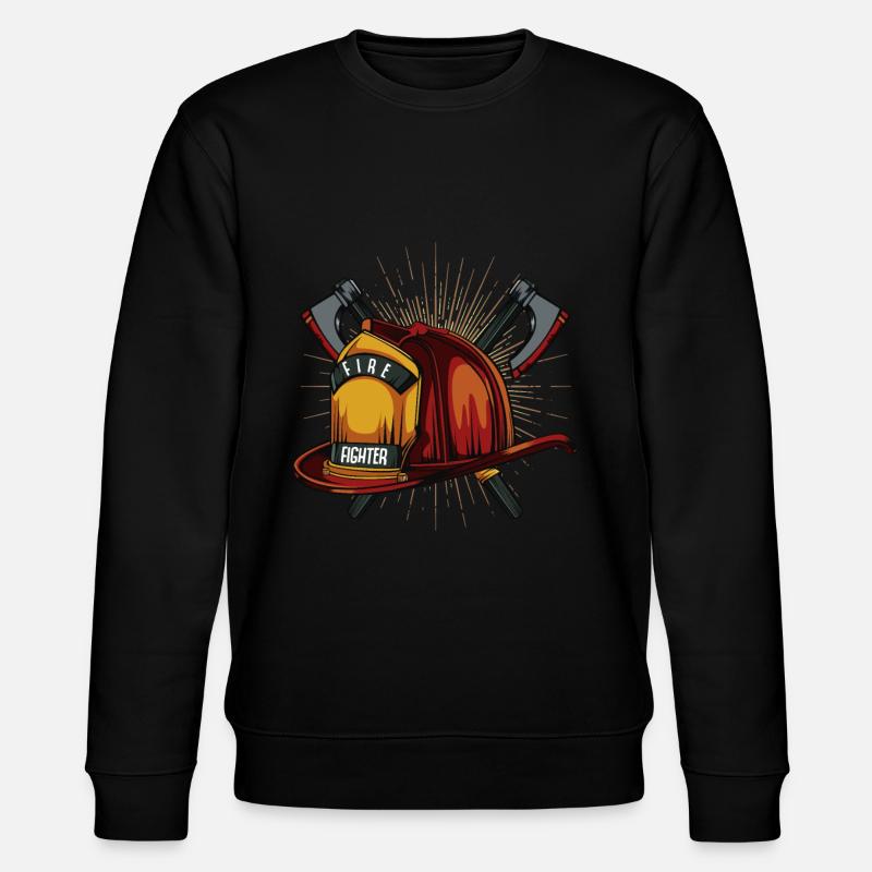 Feuerwehr - Stanley/Stella Unisex Bio-Sweatshirt CHANGER  - Schwarz