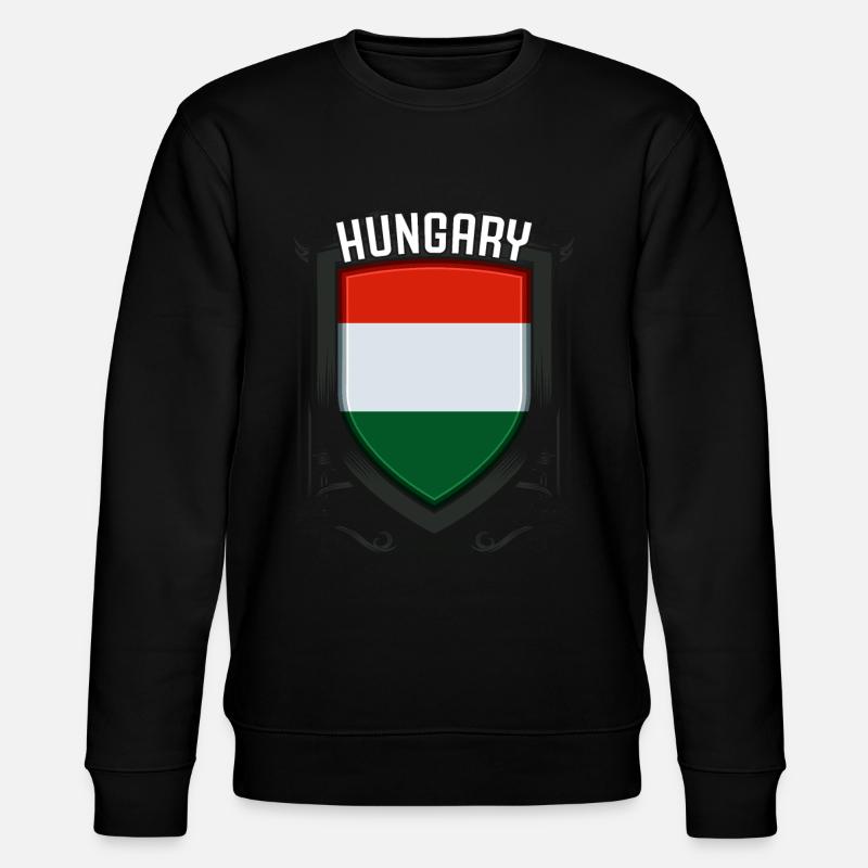 Ungarn - Stanley/Stella Unisex Bio-Sweatshirt CHANGER - Schwarz