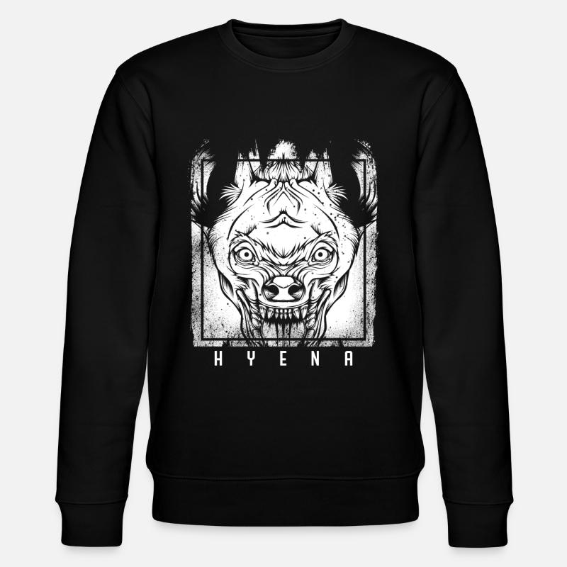Hyänen - Stanley/Stella Unisex Bio-Sweatshirt CHANGER  - Schwarz