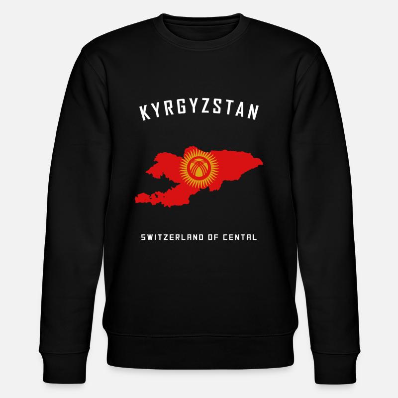 Kirgisistan - Stanley/Stella Unisex Bio-Sweatshirt CHANGER - Schwarz