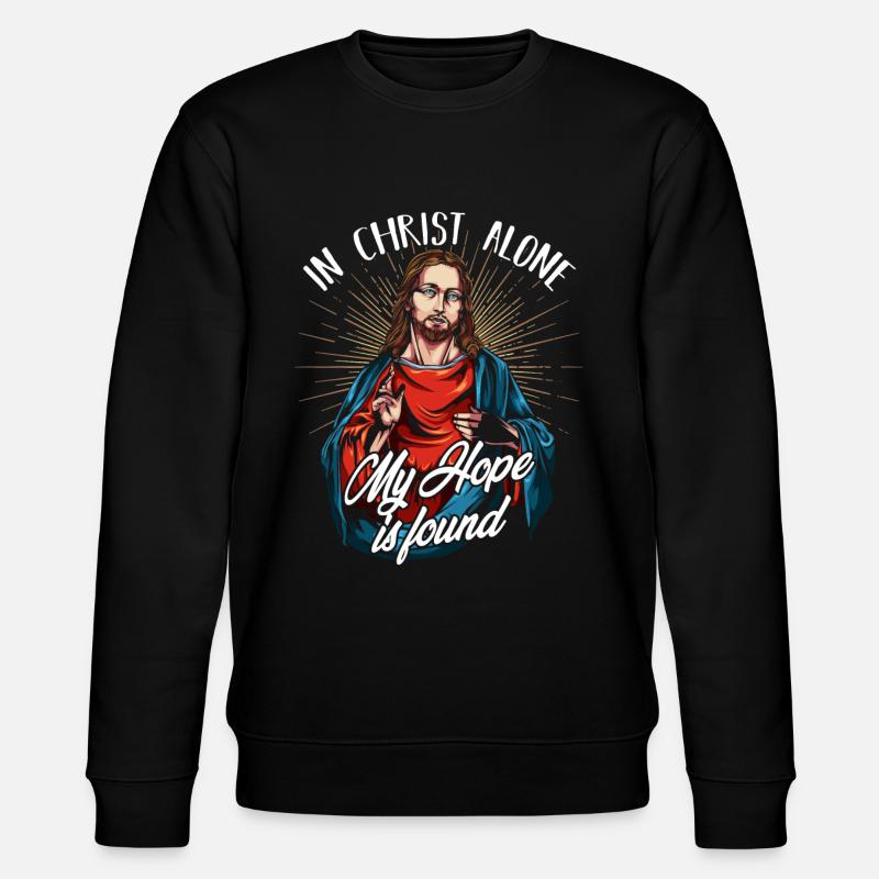 Jesus - Stanley/Stella Unisex Bio-Sweatshirt CHANGER  - Schwarz