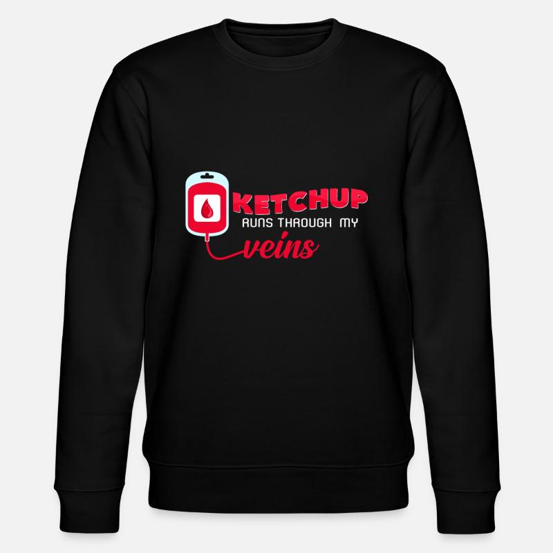Ketchup - Stanley/Stella Unisex Bio-Sweatshirt CHANGER  - Schwarz