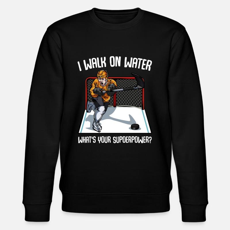 Eishockey - Stanley/Stella Unisex Bio-Sweatshirt CHANGER  - Schwarz