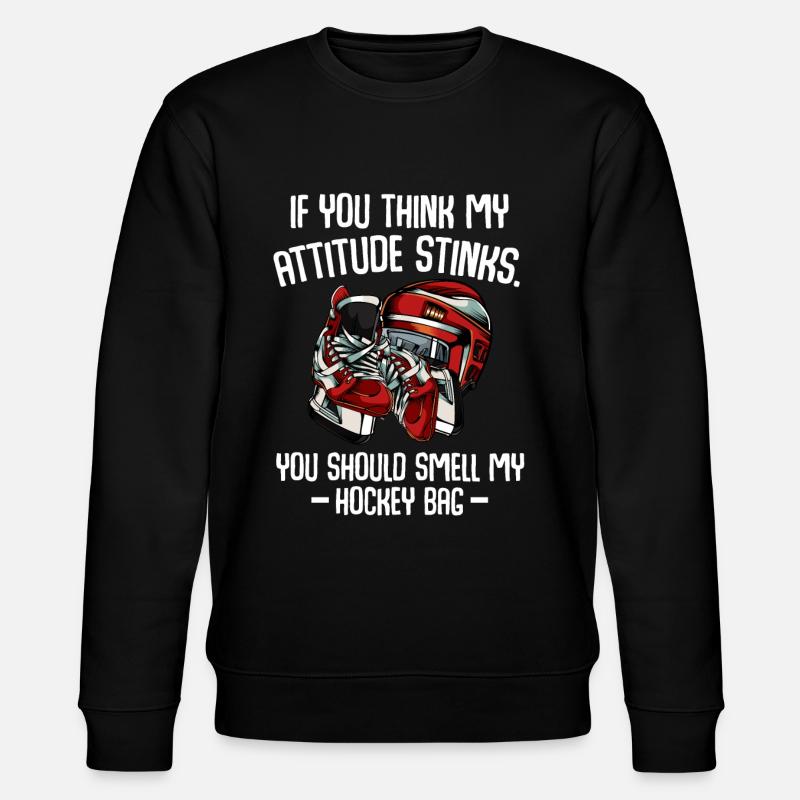 Eishockey - Stanley/Stella Unisex Bio-Sweatshirt CHANGER  - Schwarz