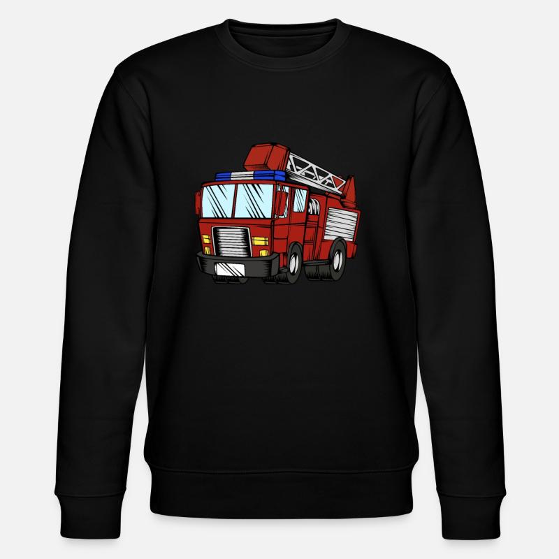 Fire Engine - Stanley/Stella CHANGER Unisex Organic Sweatshirt - black