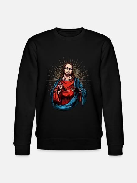 Jesus Christ - Stanley/Stella CHANGER Unisex Organic Sweatshirt - black