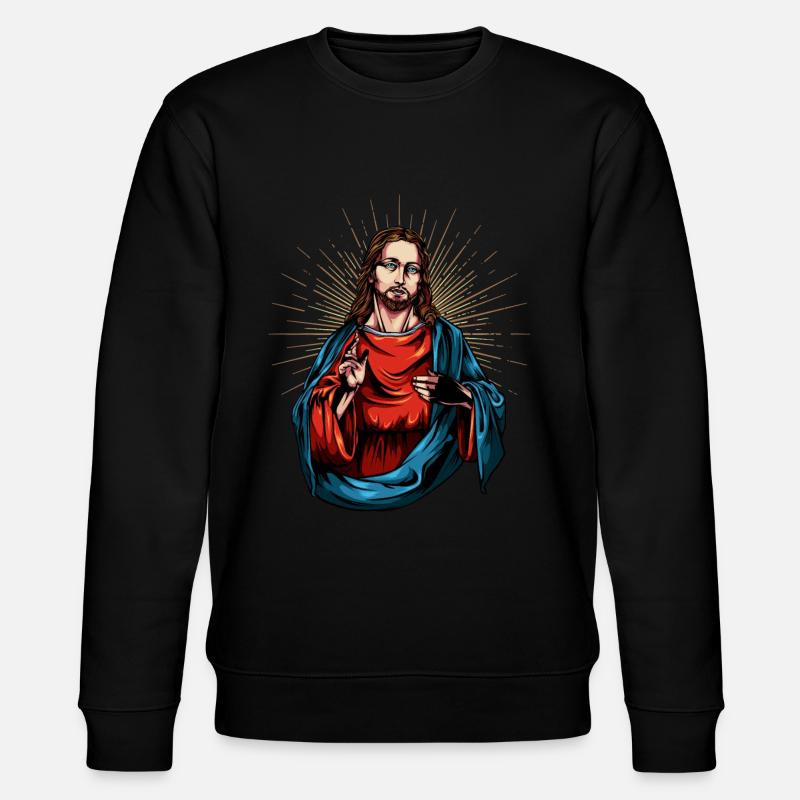 Jésus Christ - Sweat bio CHANGER Stanley/Stella Unisexe - noir