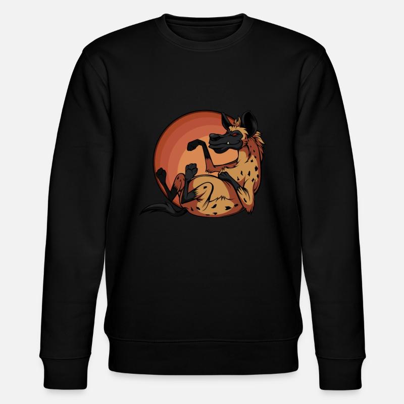 Hyène de bande dessinée - Sweat bio CHANGER Stanley/Stella Unisexe - noir