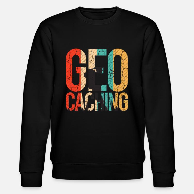 Geocaching - Stanley/Stella Unisex Bio-Sweatshirt CHANGER  - Schwarz