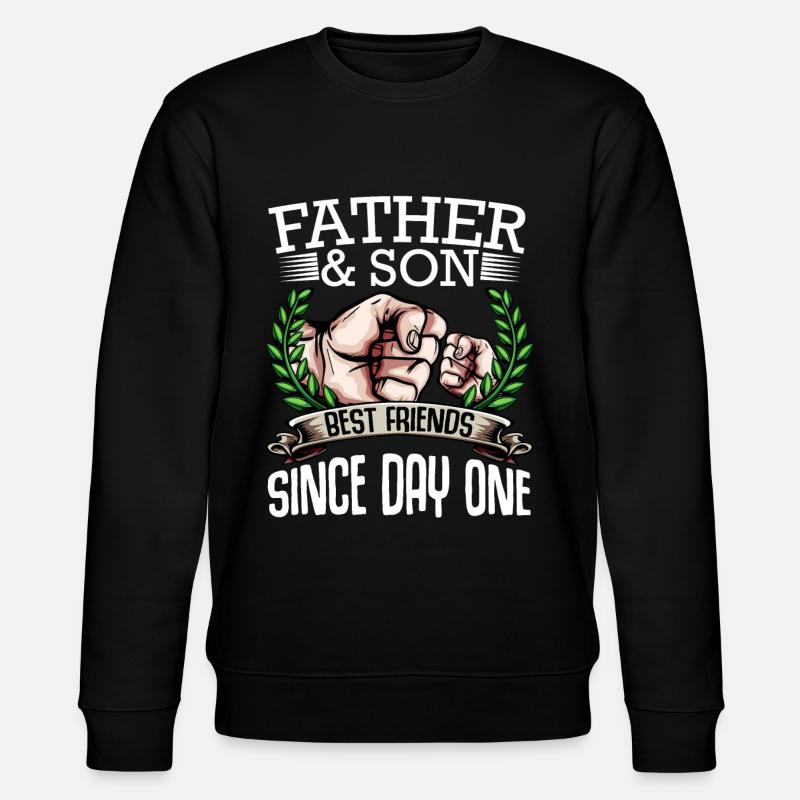 Vater und Sohn - Stanley/Stella Unisex Bio-Sweatshirt CHANGER  - Schwarz