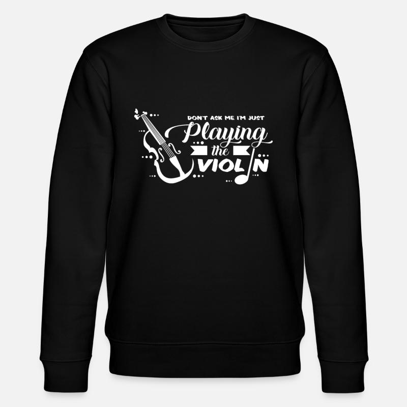 Geige - Stanley/Stella Unisex Bio-Sweatshirt CHANGER  - Schwarz