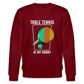 tennis de table - Sweat bio CHANGER Stanley/Stella Unisexe - bordeaux - Devant - Nik (191cm) & Marisol (170cm)