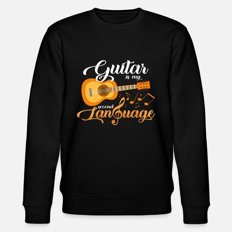 Gitarre - Stanley/Stella Unisex Bio-Sweatshirt CHANGER  - Schwarz