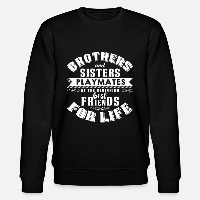 Bruder Und Schwester - Stanley/Stella Unisex Bio-Sweatshirt CHANGER  - Schwarz