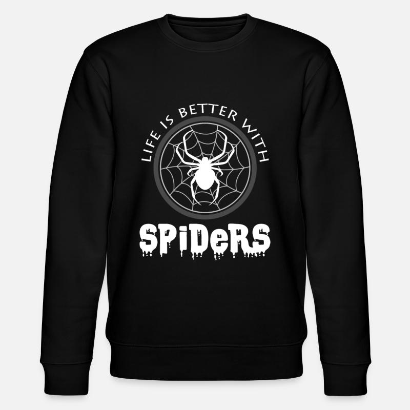 Spinnen - Stanley/Stella Unisex Bio-Sweatshirt CHANGER  - Schwarz