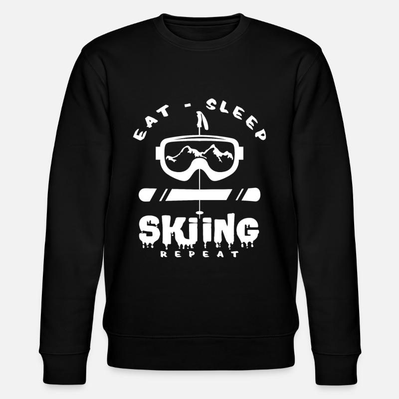 Ski - Stanley/Stella Unisex Bio-Sweatshirt CHANGER  - Schwarz