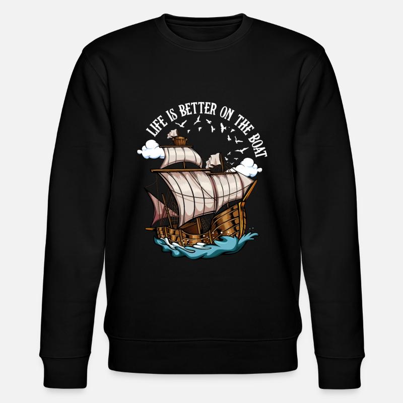 navigation à voile - Sweat bio CHANGER Stanley/Stella Unisexe - noir