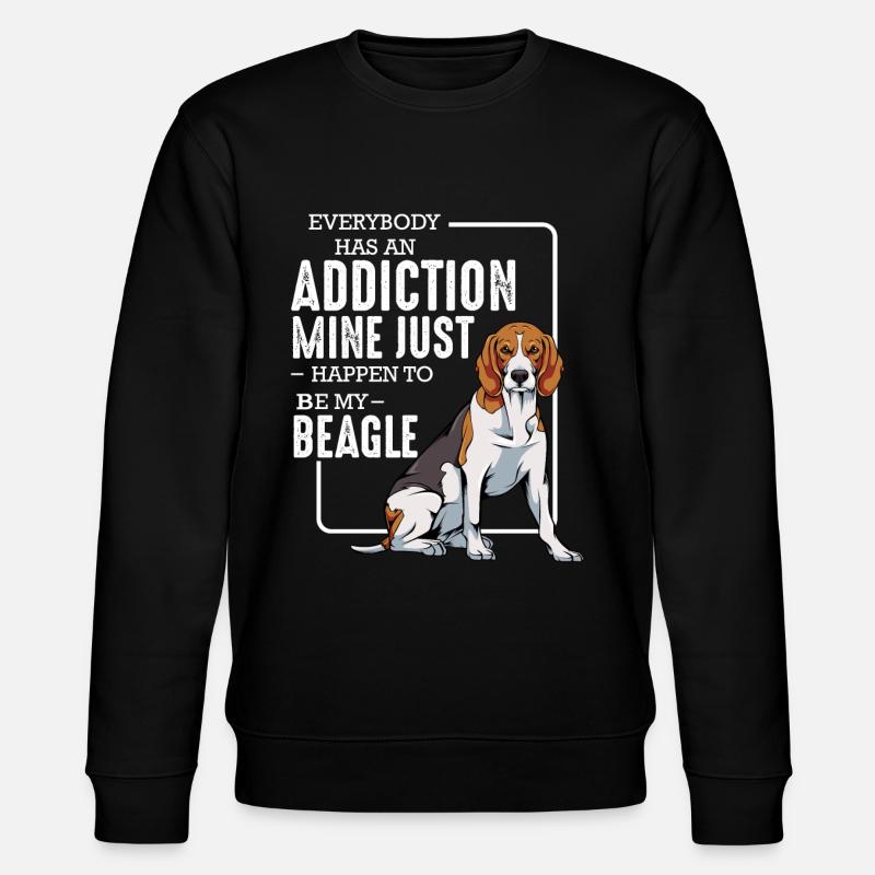Beagle - Stanley/Stella Unisex Bio-Sweatshirt CHANGER  - Schwarz