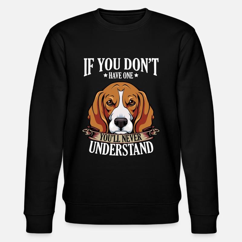 Beagle - Stanley/Stella Unisex Bio-Sweatshirt CHANGER  - Schwarz